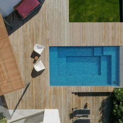 Keramisk Glasfiber Thalia Cocktail Pool - 3,9 x 2,3 x 0,8 m